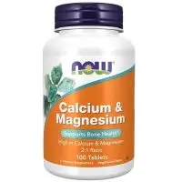 کلسیم منیزیم ناو 100 عدد NOW Calcium & Magnesium